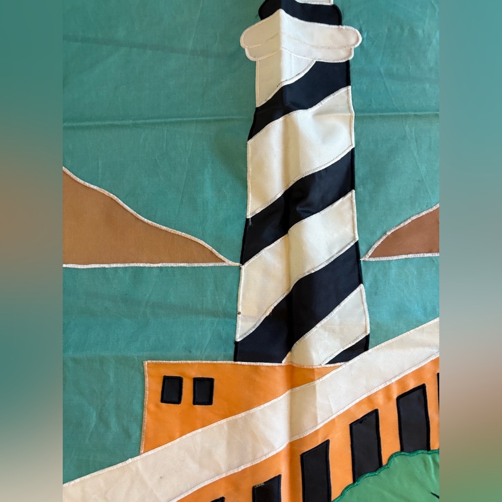 Vintage Lighthouse Large Garden Flag Home Decor Coastal Nautical Yard Decor - Picture 4 of 6